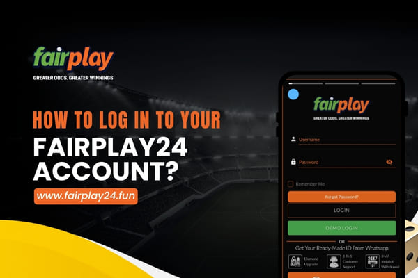How to log in to your FairPlay24 account easily and securely.